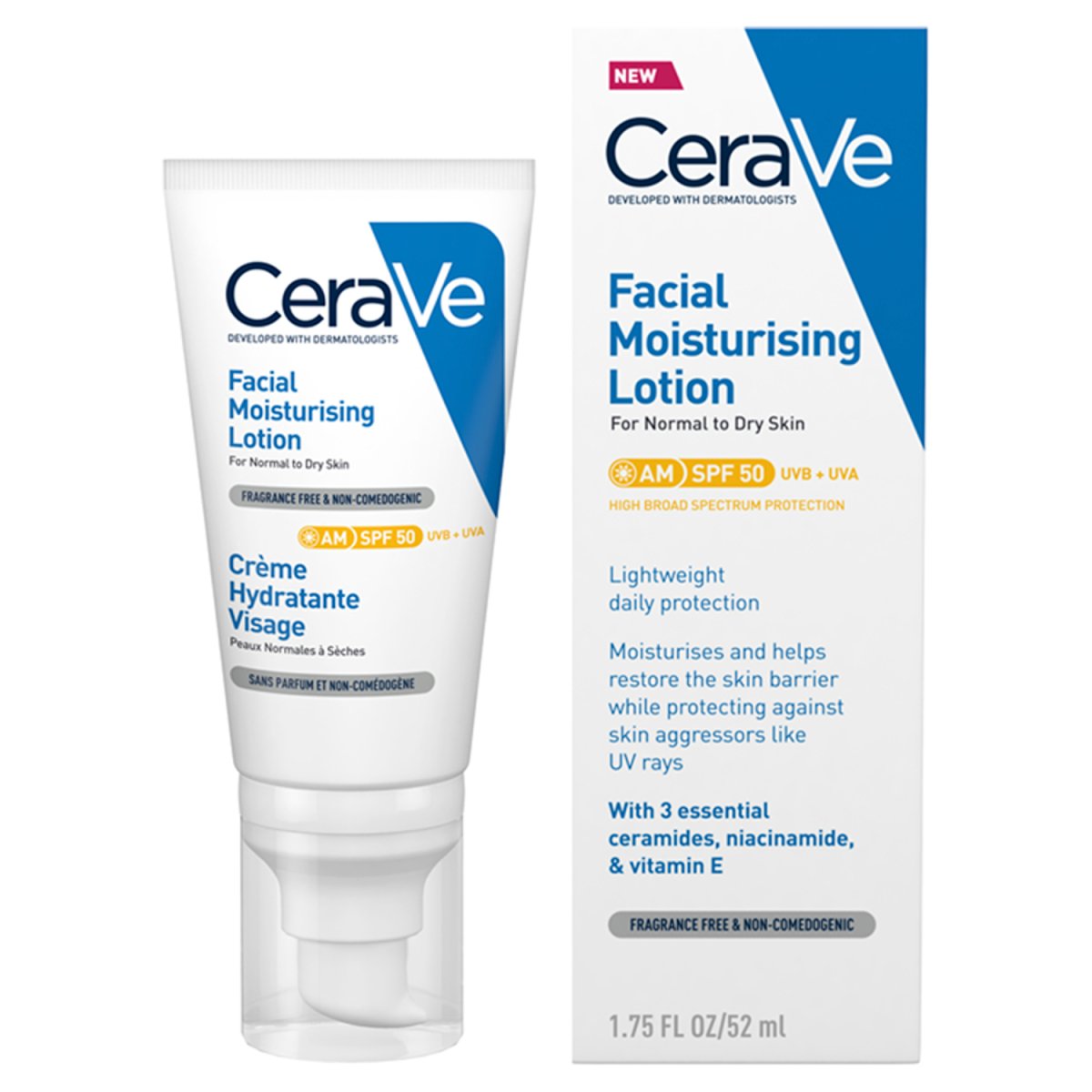 Buy Cerave Am Facial Moist. Lotion Spf50 online at Intamarque Wholesale – Trusted FMCG distributor