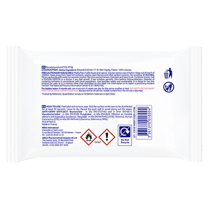 Milton Antibacterial Surface Wipes 30S