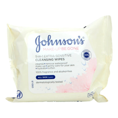 Johnsons Wipes Makeup Be Gone Ex Sensitive - Intamarque - Wholesale 3574661087290