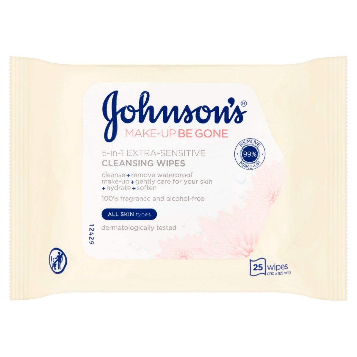 Johnsons Wipes Makeup Be Gone Ex Sensitive - Intamarque - Wholesale 3574661087290