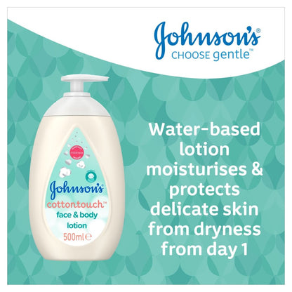 Johnsons Face & Body Lotion 500ml Cottontouch 6x2