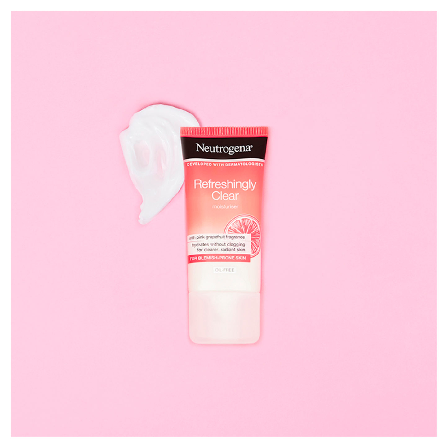 Neutrogena Refreshingly Clear Pink Moisturiser 50ml Grapefruit