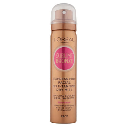 L'Oreal Sultimate Blendslime Bronze Express Mist Self Tan Face Spray (Non-Tinted) 75Ml