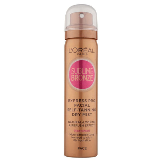 L'Oreal Sultimate Blendslime Bronze Express Mist Self Tan Face Spray (Non-Tinted) 75Ml