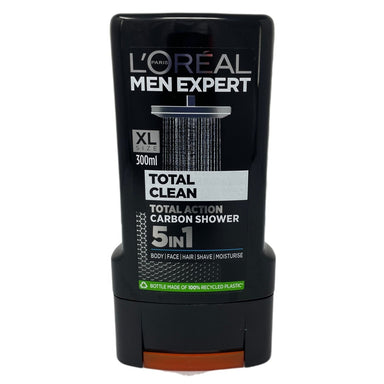 L'Oreal Men Expert Shower Gel 300ml Total Clean - Intamarque - Wholesale 3600523232536