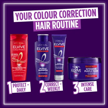 L'Oreal Elvive Shampoo 200ml Colour Protect Anti-Brassiness Purple