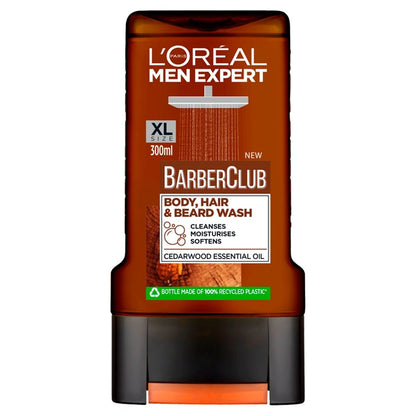 L'Oreal Men Expert Shower Gel 300ml Barberclub (Body, Hair & Beard Wash)