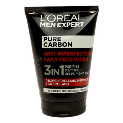 L'Oreal Men Expert Pure Carbon 3 in 1  Face Wash 100ml