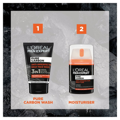 L'Oreal Men Expert Pure Carbon 3 in 1  Face Wash 100ml