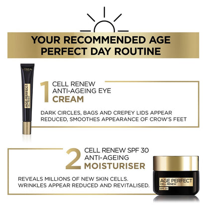 L'Oreal Age Perfect Cell Renew Day Cream SPF 30 50ml