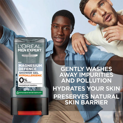 L'Oreal Men Expert Shower Gel 300ml Magnesium Hypoallergenic