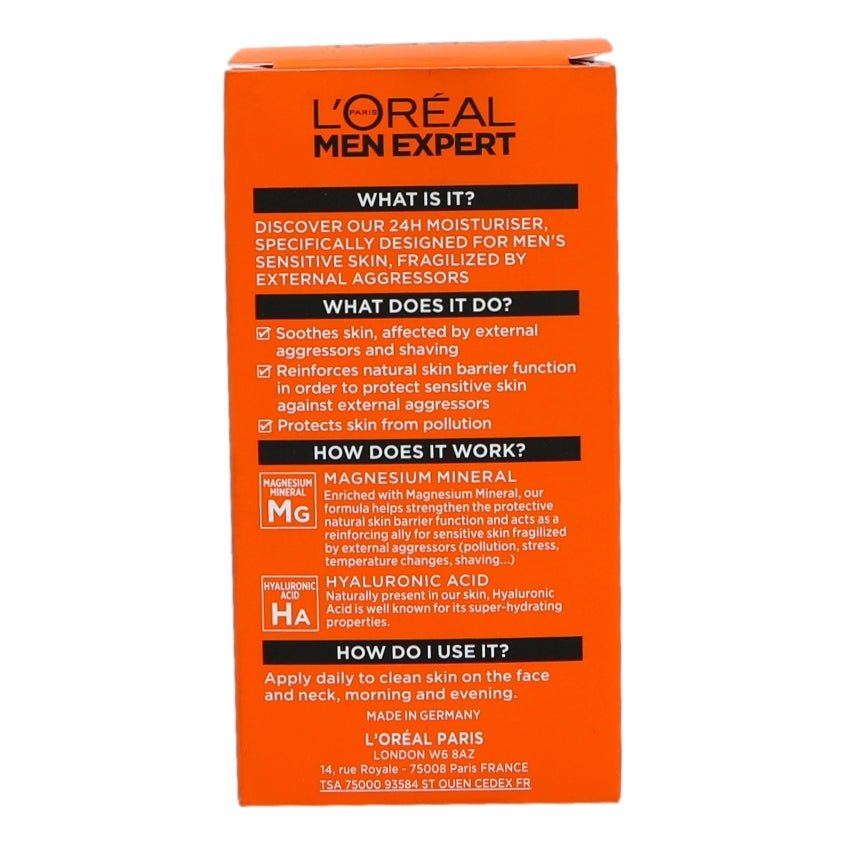 L'Oreal Men Expert Magnesium Defence Moisturiser 50ml - Intamarque - Wholesale 3600524030186