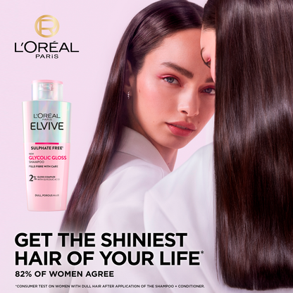 L'Oreal Elvive Glycolic Gloss Shampoo 150Ml New!