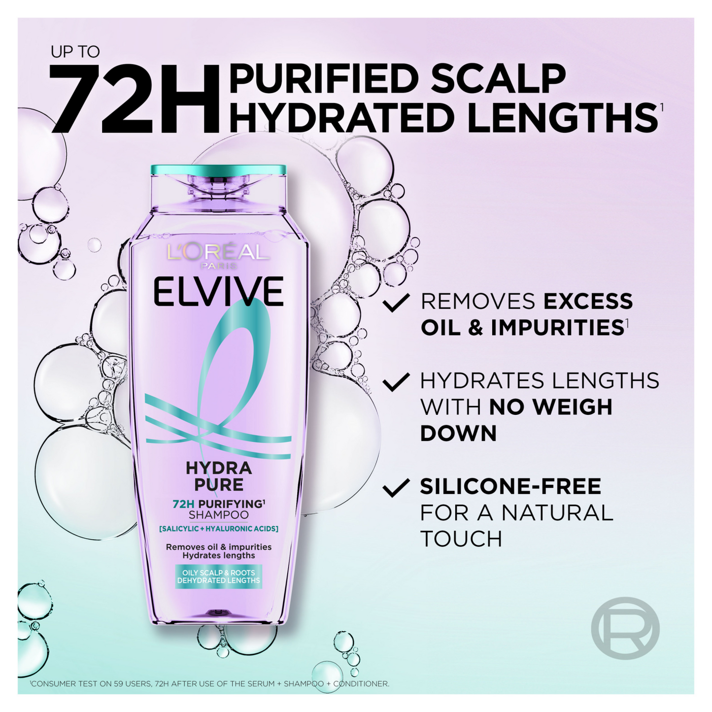 L'Oreal Elvive Shampoo 250ml Hydra Pure