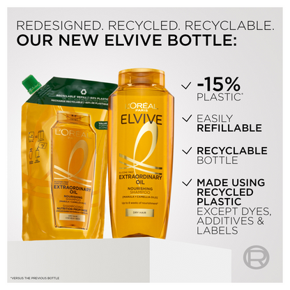 L'Oreal Elvive Shampoo 250ml Extraordinary Oil Normal