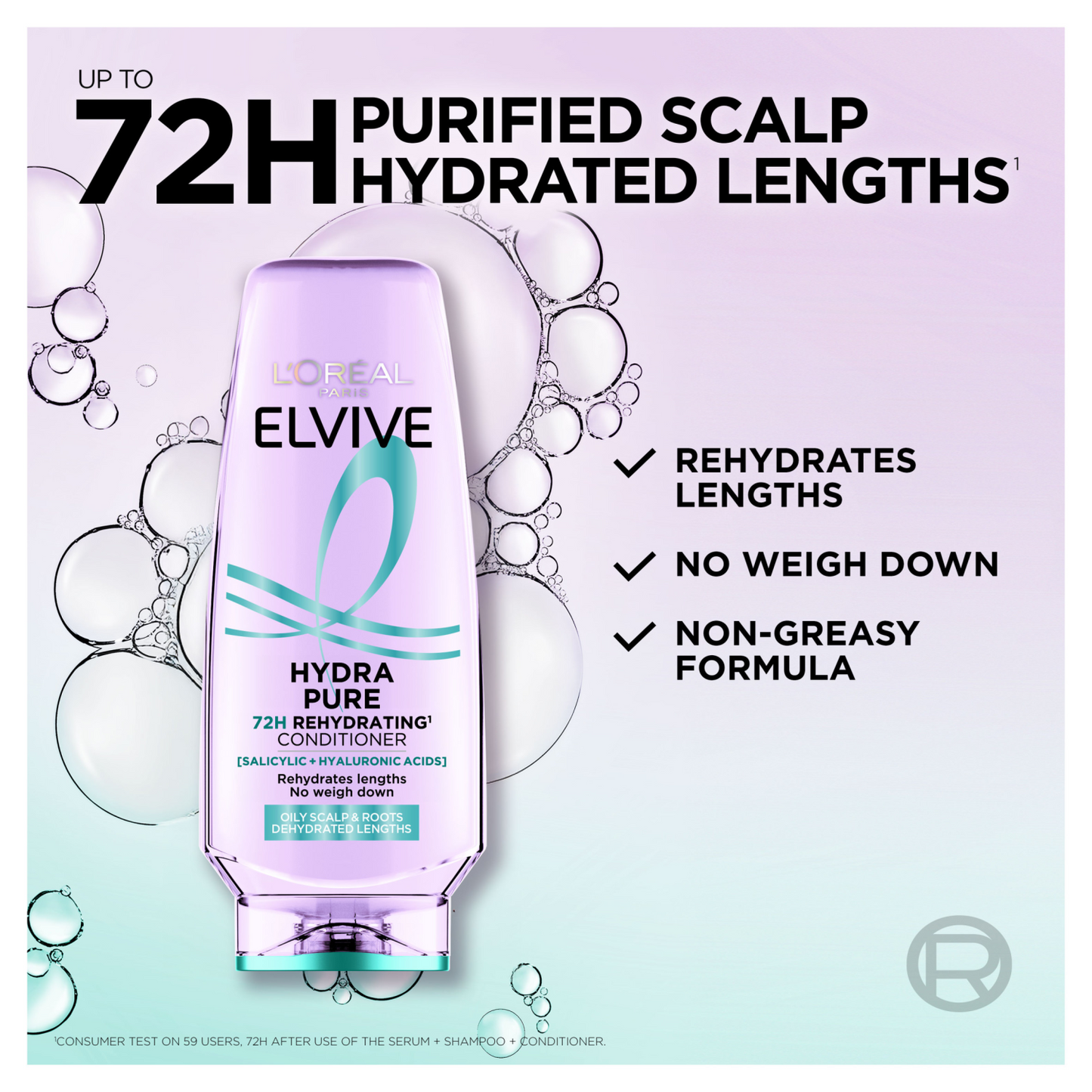 L'Oreal Elvive Conditioner 300ml Hydra Pure