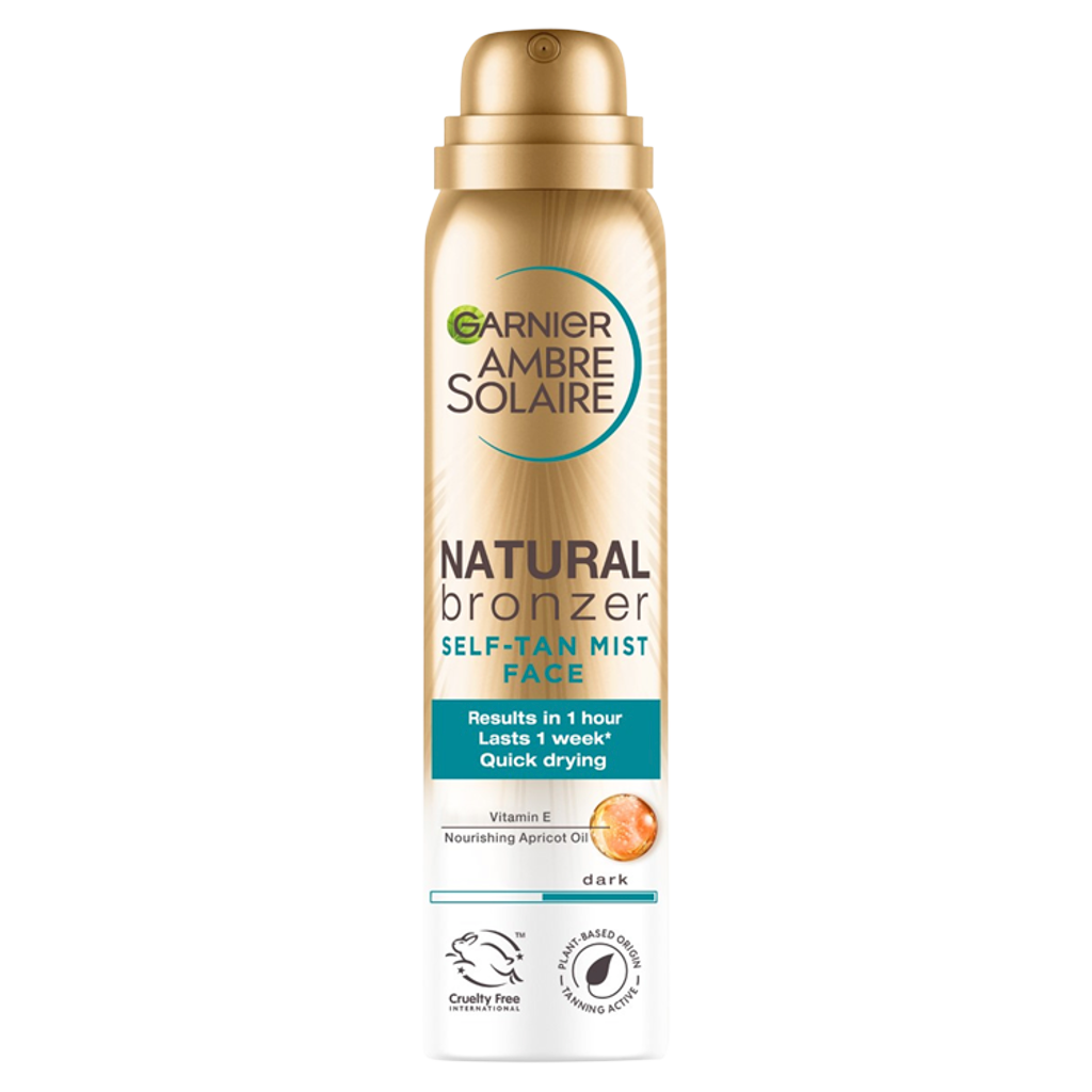 GarnierAmbre Solaire NATURAL BRONZER Self Tan Mist Face Dark 75ml