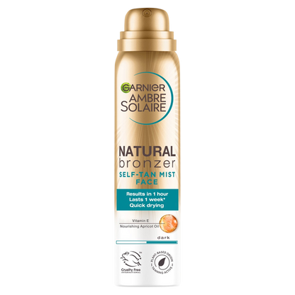 GarnierAmbre Solaire NATURAL BRONZER Self Tan Mist Face Dark 75ml