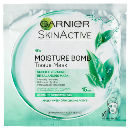 Garnier Moisture Bomb Tissue Mask (Normal To Combination Skin - Green Tea)