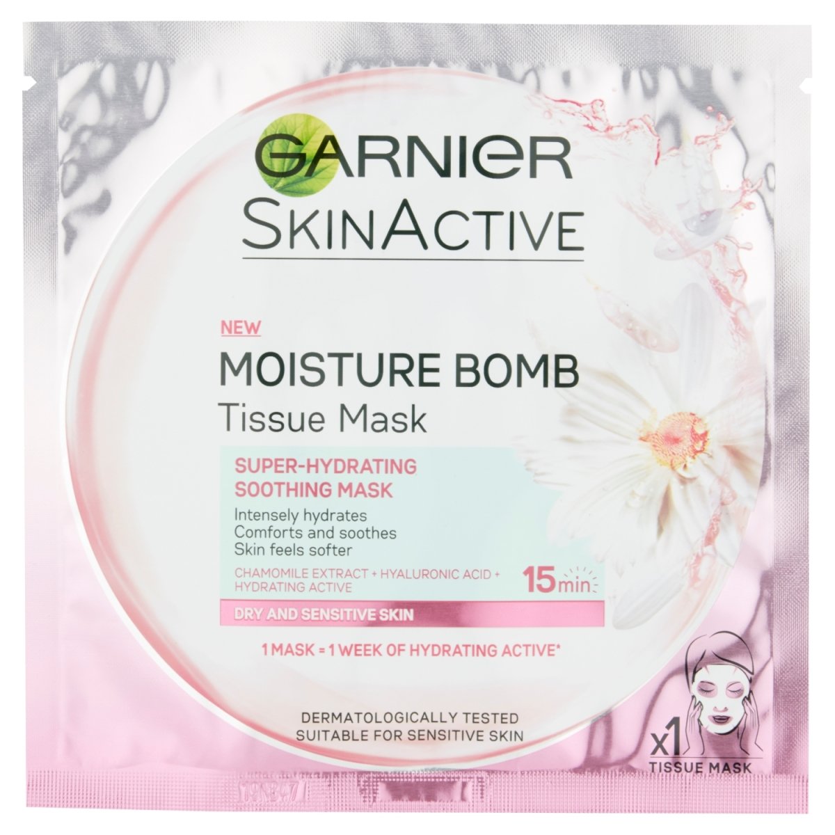 Garnier Moisture Bomb Tissue Mask (Dry & Sensitive Skin - Chamomile Extract)