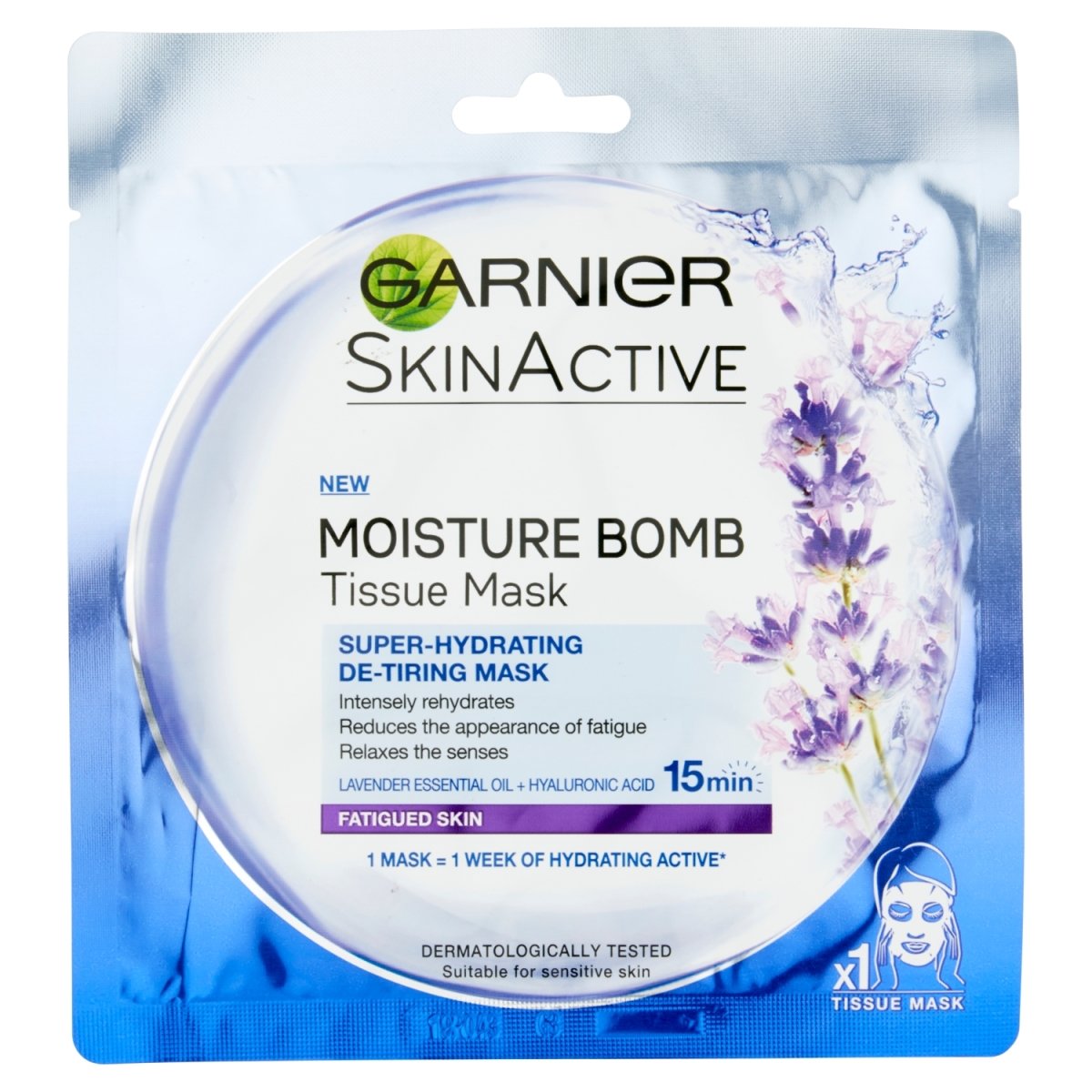 Garnier Moisture Bomb Tissue Mask (Fatigued Skin -Lavender)