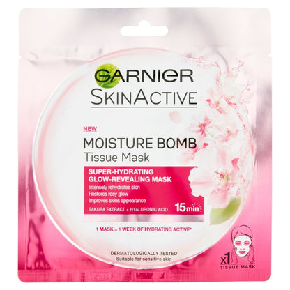 Garnier Moisture Bomb Tissue Mask (Dull Skin -Sakura)