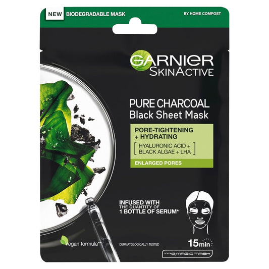 Garnier Pure Charcoal Black Tissue Mask 28g