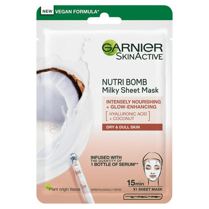 Garnier Nutri Bomb Milky Tissue Mask - Coconut