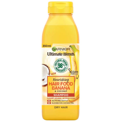 Buy Garnier Ultimate Blends Hair Food Shampoo 350ml Banana online at Intamarque Wholesale – Trusted FMCG distributor
