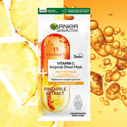 Garnier Vitamin C Sheet Mask Pineapple 15g