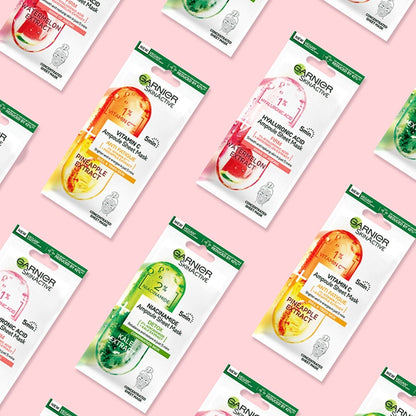 Garnier Hyaluronic Acid Ampoule Sheet Mask 15g Watermelon