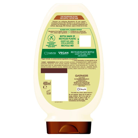 Garnier Ultimate Blends Coconut Milk Conditioner 400ml