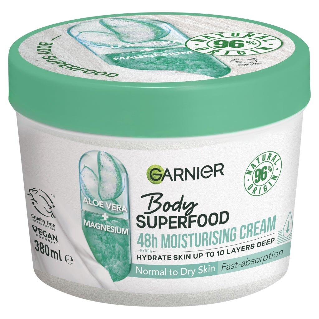 Buy Garnier Body Superfood 380ml Aloe Vera (Sensitive Skin) online at Intamarque Wholesale – Trusted FMCG distributor