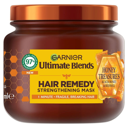 Garnier Ultimate Blends Honey Treasures Hair Remedy Mask 340Ml