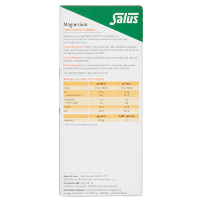 Floradix Liquid 250ml Magnesium Formula