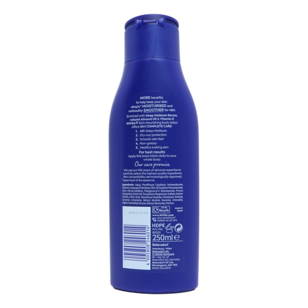 Nivea Body Lotion Rich Nourishing - Intamarque - Wholesale 4005808246014