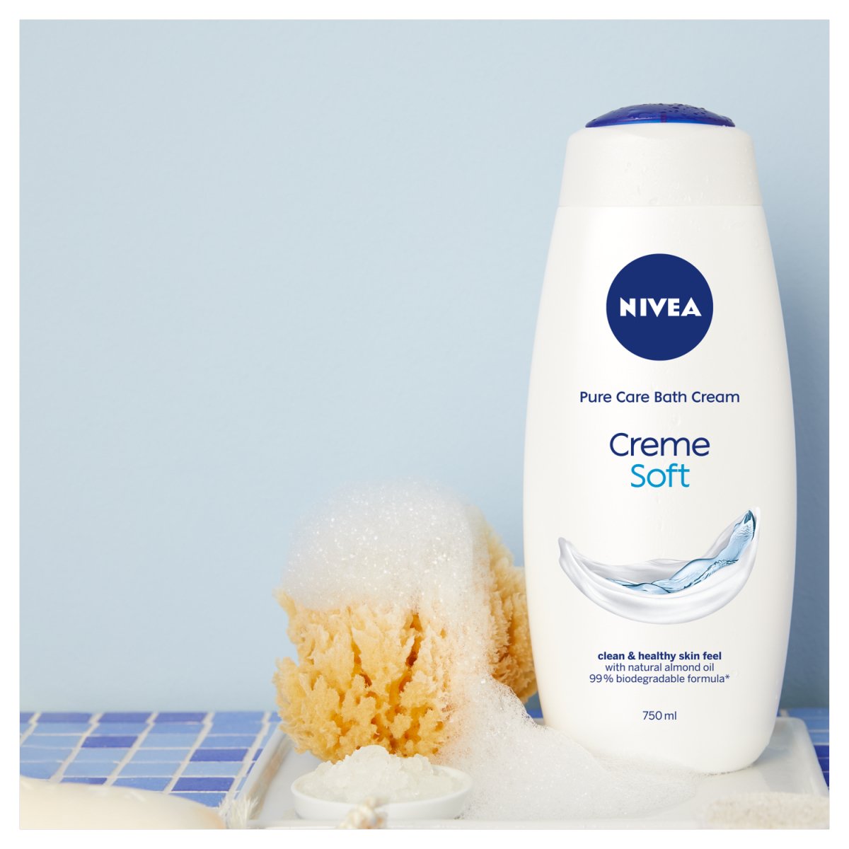 Nivea Bath Cream 750ml Soft - Intamarque - Wholesale 4005900422699