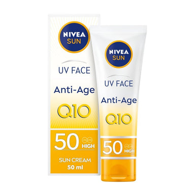 Nivea Sun Uv Face Anti-Age Q10 Spf50 3X50Ml - Intamarque - Wholesale 4005900475978