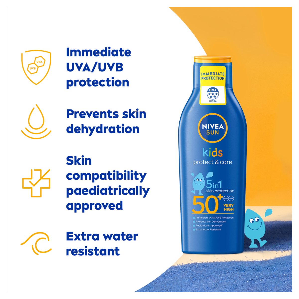 Nivea Sun Lotion Kids SPF50 NEW - Intamarque - Wholesale 4006000075402