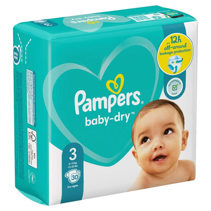 Pampers Baby Dry Size 3 Carry Pack 30s