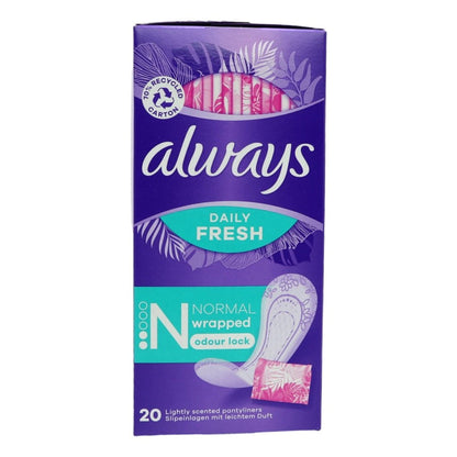 Always Dailies Panty Liners 20s Wrapped