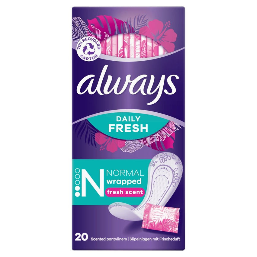 Always Dailies Fresh Scent Single Panty liners 20s Normal