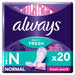 Always Dailies Single Panty liners 20s Normal - Intamarque - Wholesale 4015400680352