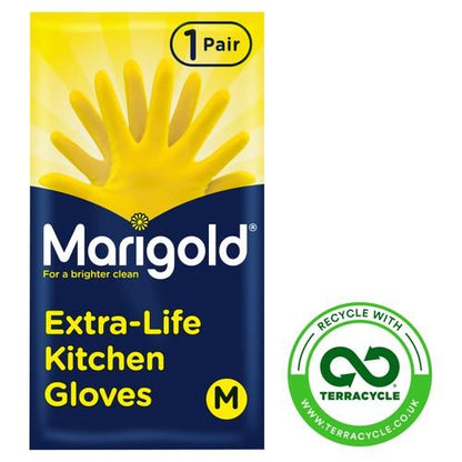 Marigold Kitchen Gloves Extra Life Medium