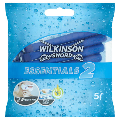 Wilkinson Sword Essentials 2 Men's Disposable Razors 5s