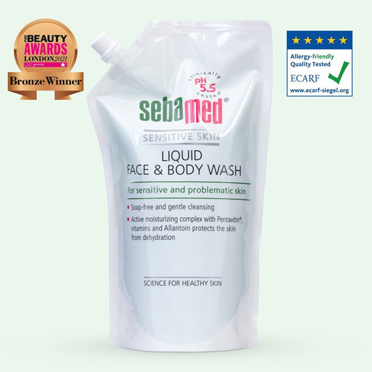 Sebamed Liquid Face & Body Wash 1L Refill