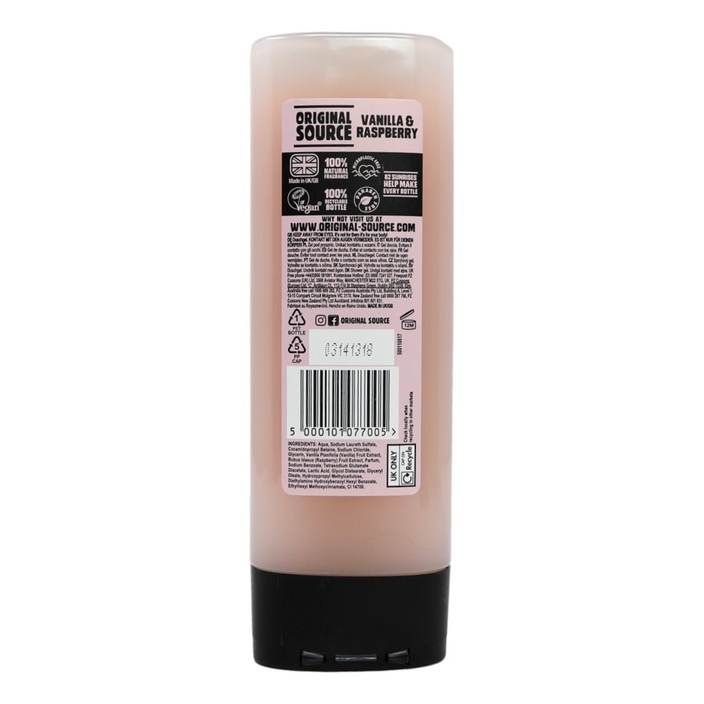 Original Source Shower Gel 250ml Creamy Raspberry