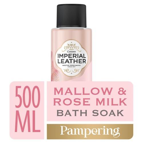 Imperial Leather Bath Soak 500ml Pampering Mallow and Rose Milk