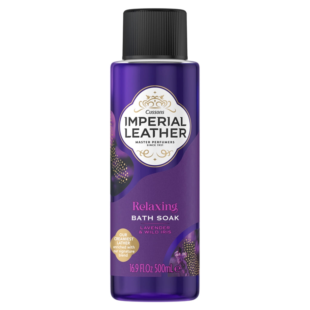Buy Imperial Leather Bath Soak 500ml Relaxing Lavender Wild Iris online at Intamarque Wholesale – Trusted FMCG distributor