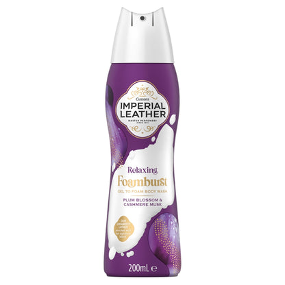 Buy Imperial Leather Foamburst 200ml Relaxing Plum Blossom Cashmere Musk online at Intamarque Wholesale – Trusted FMCG distributor